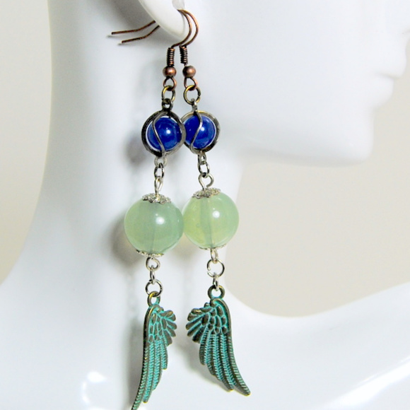 Steampunk Angel Wings and Beads - Picture 1 of 1